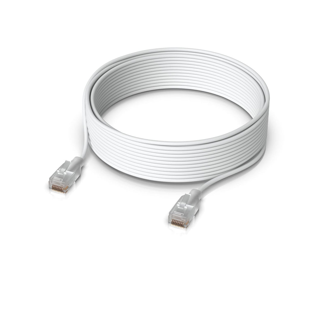 Ubiquiti UniFi Etherlighting Patch Cable, Length 15m, White, Nano-Thin Patch Cable With 10 GbE Support, Designed To Showcase Etherlighting Effects. - Image 1