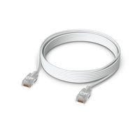 Ubiquiti UniFi Etherlighting Patch Cable, Length 8M, White, Nano-thin patch cable with 10 GbE support, designed to showcase Etherlighting effects. - Image 5