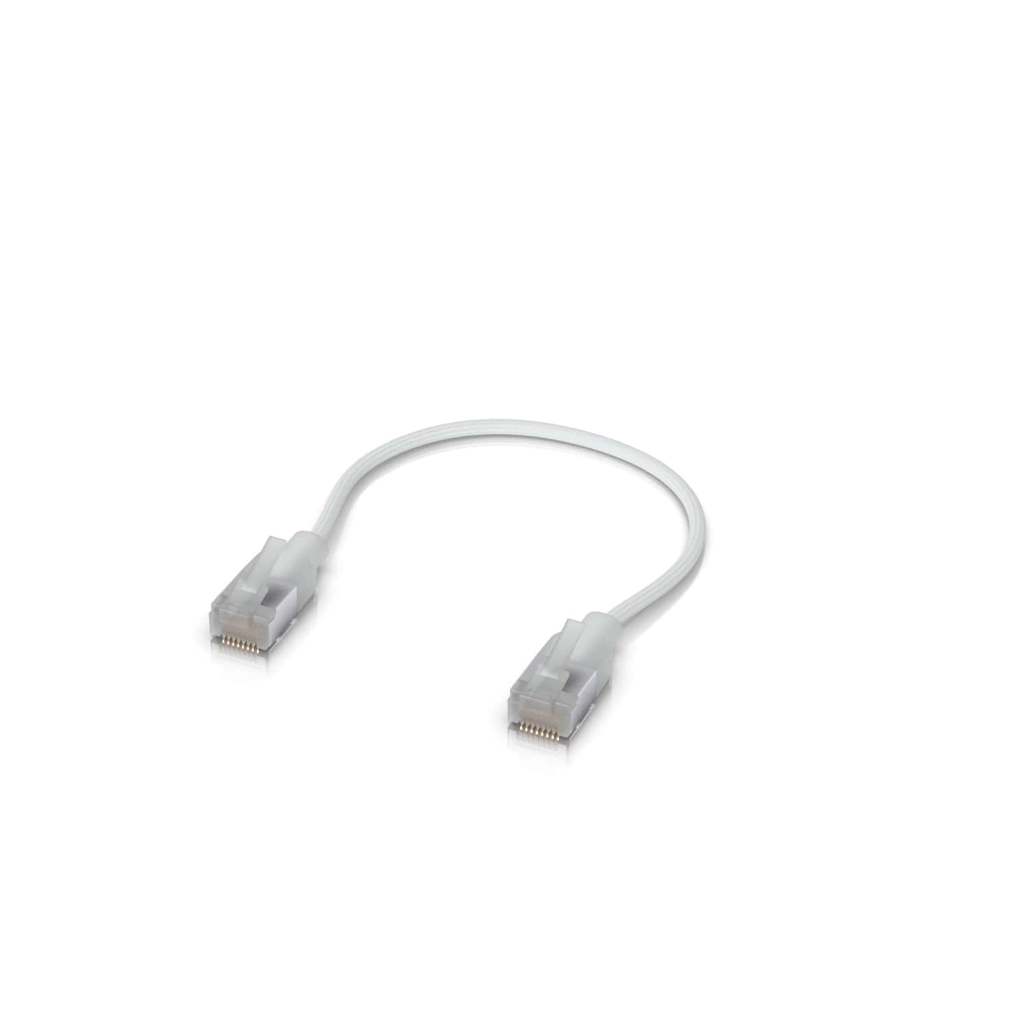 Ubiquiti UniFi Premium Patch Cable,0.15M, Single-Pack, White, Ultra-Thin Braided Patch Cable, Designed Optimized 10GbE Networking - Image 3