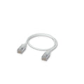 Ubiquiti UniFi Premium Patch Cable,0.3M, White, Ultra-Thin Braided Patch Cable, Designed Optimized 10GbE Networking - Image 1