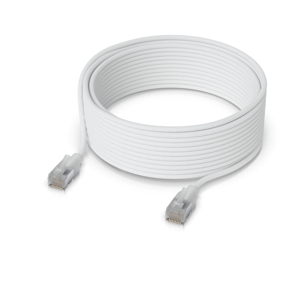 Ubiquiti UniFi Premium Patch Cable, 15M, White, Ultra-thin Braided Patch Cable, Designed And Optimized For 10 GbE Networking. - Image 3