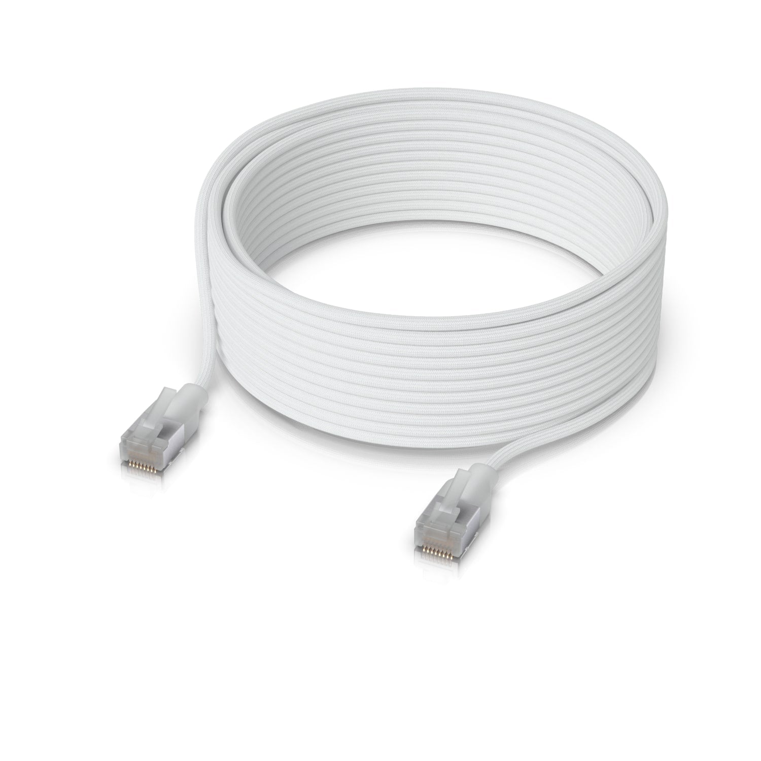 Ubiquiti UniFi Premium Patch Cable, 15M, White, Ultra-thin Braided Patch Cable, Designed And Optimized For 10 GbE Networking. - Image 3