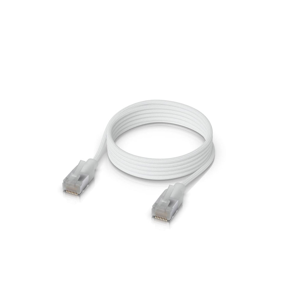 Ubiquiti UniFi Premium Patch Cable,2M, White, Ultra-Thin Braided Patch Cable, Designed Optimized 10 GbE Networking - Image 2
