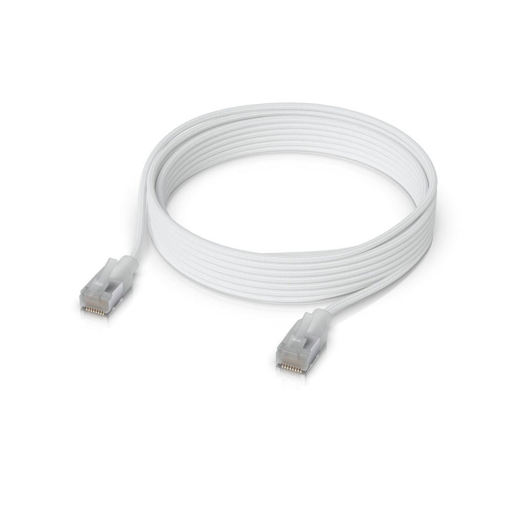 Ubiquiti UniFi Premium Patch Cable, 8M, White, Ultra-thin Braided Patch Cable, Designed And Optimized For 10 GbE Networking. - Image 1
