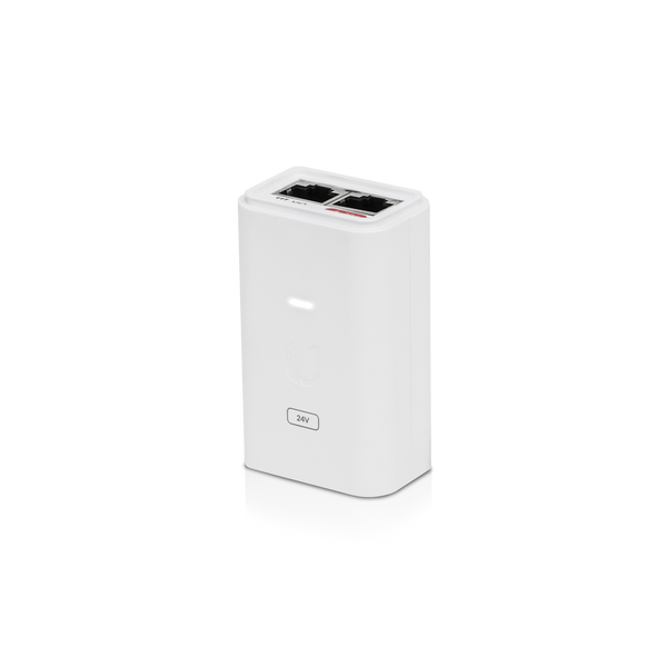 Ubiquiti POE Injector, 24VDC, 24W, Gigabit Ethernet, ESD protection & LED, Surge and Clamping Protection,Maximum Surge Discharge