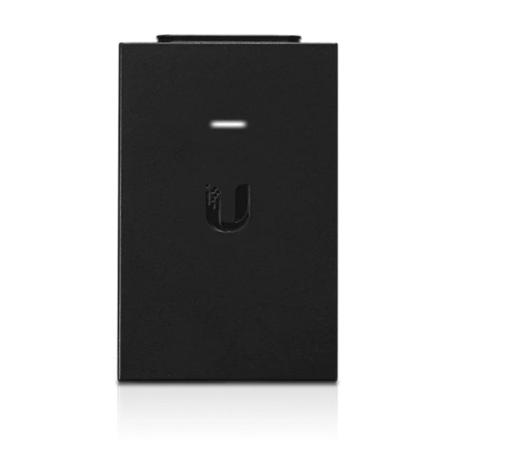 Ubiquiti POE Injector, 24V DC, 30W, Gigabit Ethernet, Black, Surge and Clamping Protection, Maximum Surge Discharge - Image 1