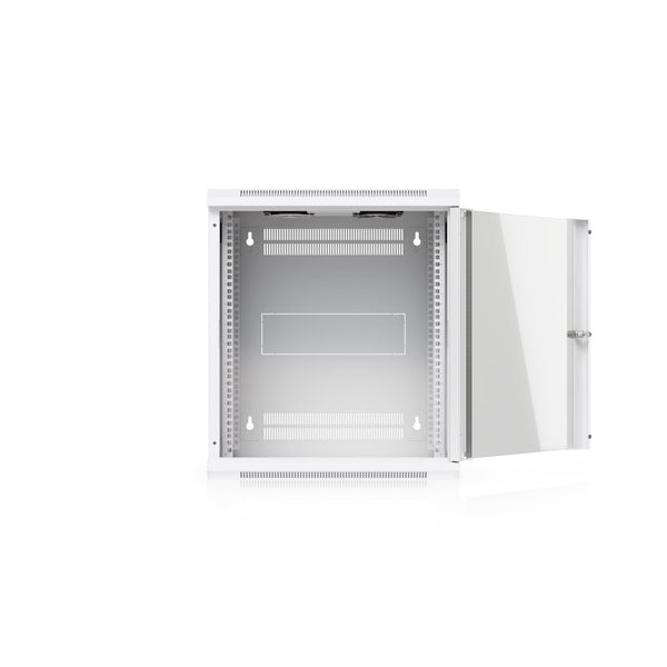 Ubiquiti 12U Rack Cabinet,Fully Assembled Wall-Mount Rack,Built-In Fans,Removable Panels,Easy Equipment Access,Space-Efficient Small-Scale Deployments