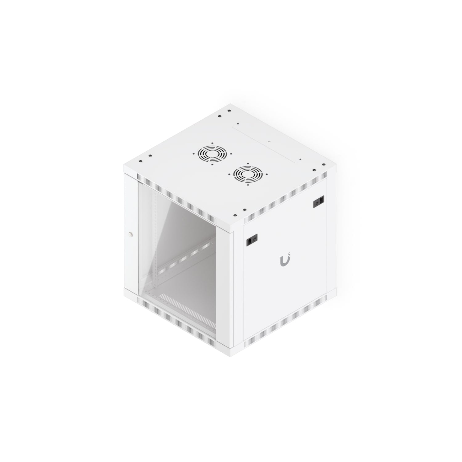 Ubiquiti 12U Rack Cabinet,Fully Assembled Wall-Mount Rack,Built-In Fans,Removable Panels, Easy Equipment Access,Space-Efficient Small-Scale Deployment - Image 3