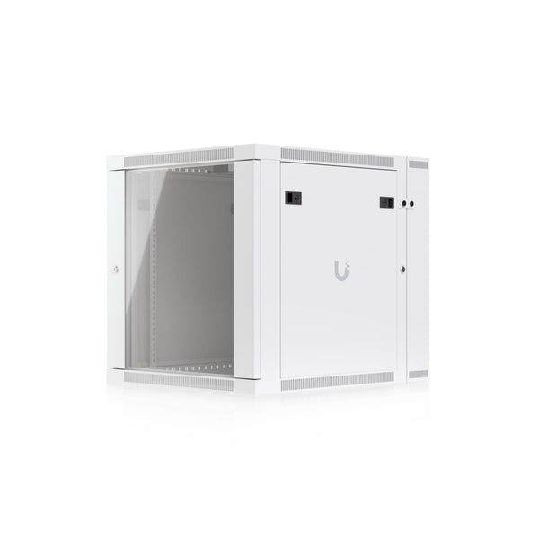 Ubiquiti 12U Rack Cabinet,Fully Assembled Wall-Mount Rack,Built-In Fans,Removable Panels, Easy Equipment Access,Space-Efficient Small-Scale Deployment