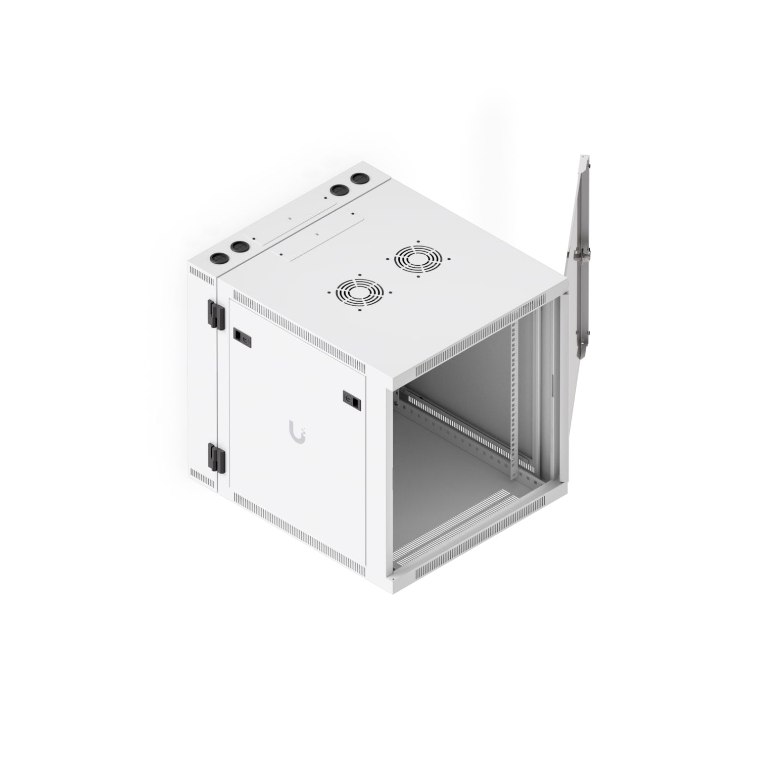Ubiquiti 12U Rack Cabinet,Fully Assembled Wall-Mount Rack,Built-In Fans,Removable Panels, Easy Equipment Access,Space-Efficient Small-Scale Deployment - Image 4
