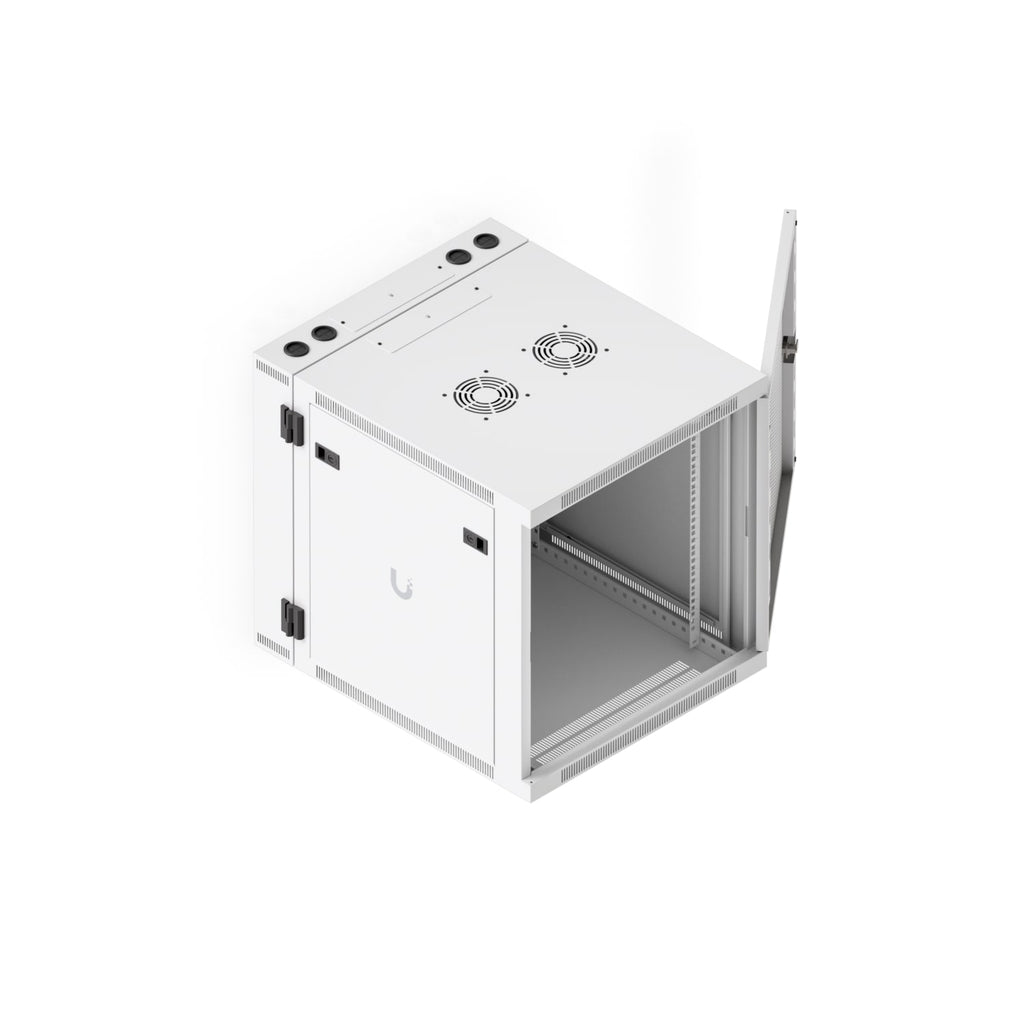 Ubiquiti 12U Rack Cabinet,Fully Assembled Wall-Mount Rack,Built-In Fans,Removable Panels, Easy Equipment Access,Space-Efficient Small-Scale Deployment - Image 3