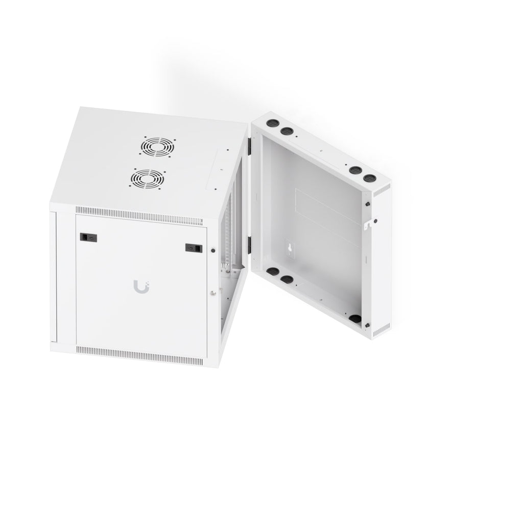 Ubiquiti 12U Rack Cabinet,Fully Assembled Wall-Mount Rack,Built-In Fans,Removable Panels, Easy Equipment Access,Space-Efficient Small-Scale Deployment - Image 4