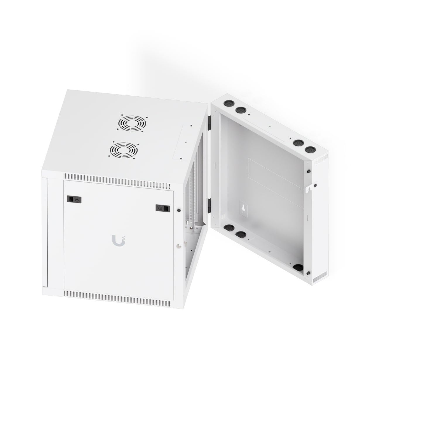 Ubiquiti 12U Rack Cabinet,Fully Assembled Wall-Mount Rack,Built-In Fans,Removable Panels, Easy Equipment Access,Space-Efficient Small-Scale Deployment - Image 4