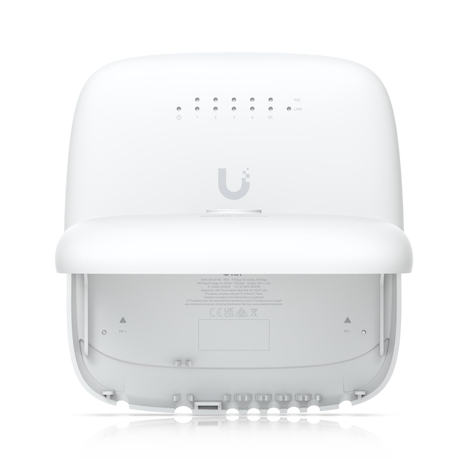 Ubiquiti sunMAX SolarPoint, SM-SP-40, Remotely Managed MPPT 24V 7A Solar Site Charging Appliance, Integrated Four-port, 24V PoE 10/100 Mbps - Image 2
