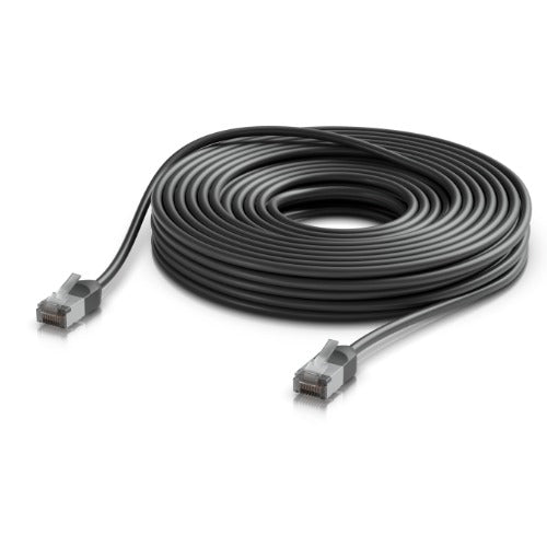 Ubiquiti UniFi Premium Patch Cable Outdoor, 15M,Black,Ultra-Thin, Rugged, Shielded Patch, Optimized, Perform Harshest Environments ,10 GbE networking. - Image 5