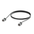 Ubiquiti UniFi Premium Patch Cable Outdoor, 1M, Black, Ultra-Thin, Rugged, Shielded Patch, Optimize, Perform Harshest Environments ,10 GbE networking. - Image 1