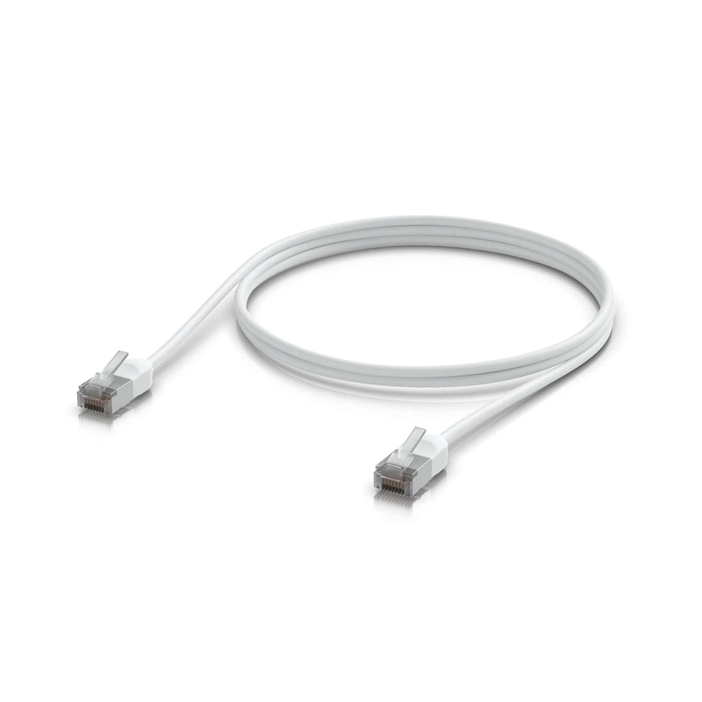 Ubiquiti UniFi Premium Patch Cable Outdoor, 1M, White, Ultra-thin, Rugged, Shielded Patch, Designed &Optimized, For 10 GbE Networking, - Image 1