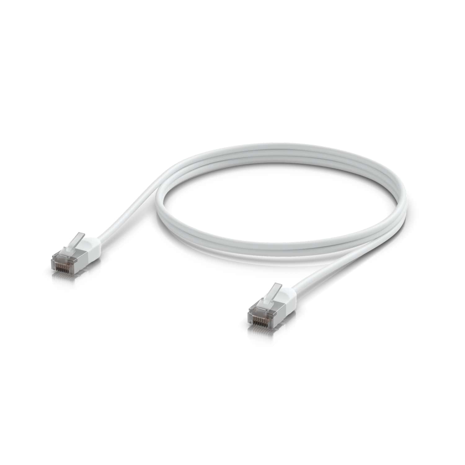 Ubiquiti UniFi Premium Patch Cable Outdoor, 1M, White, Ultra-thin, Rugged, Shielded Patch, Designed &Optimized, For 10 GbE Networking, - Image 1