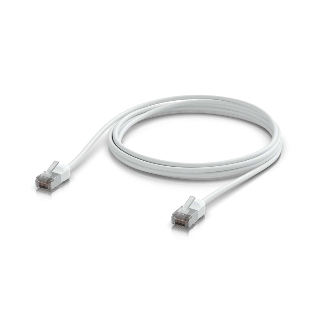 Ubiquiti UniFi Premium Patch Cable Outdoor, 2M, White, Ultra-thin, Rugged, Shielded Patch, Designed &Optimized, For 10 GbE Networking. - Image 1