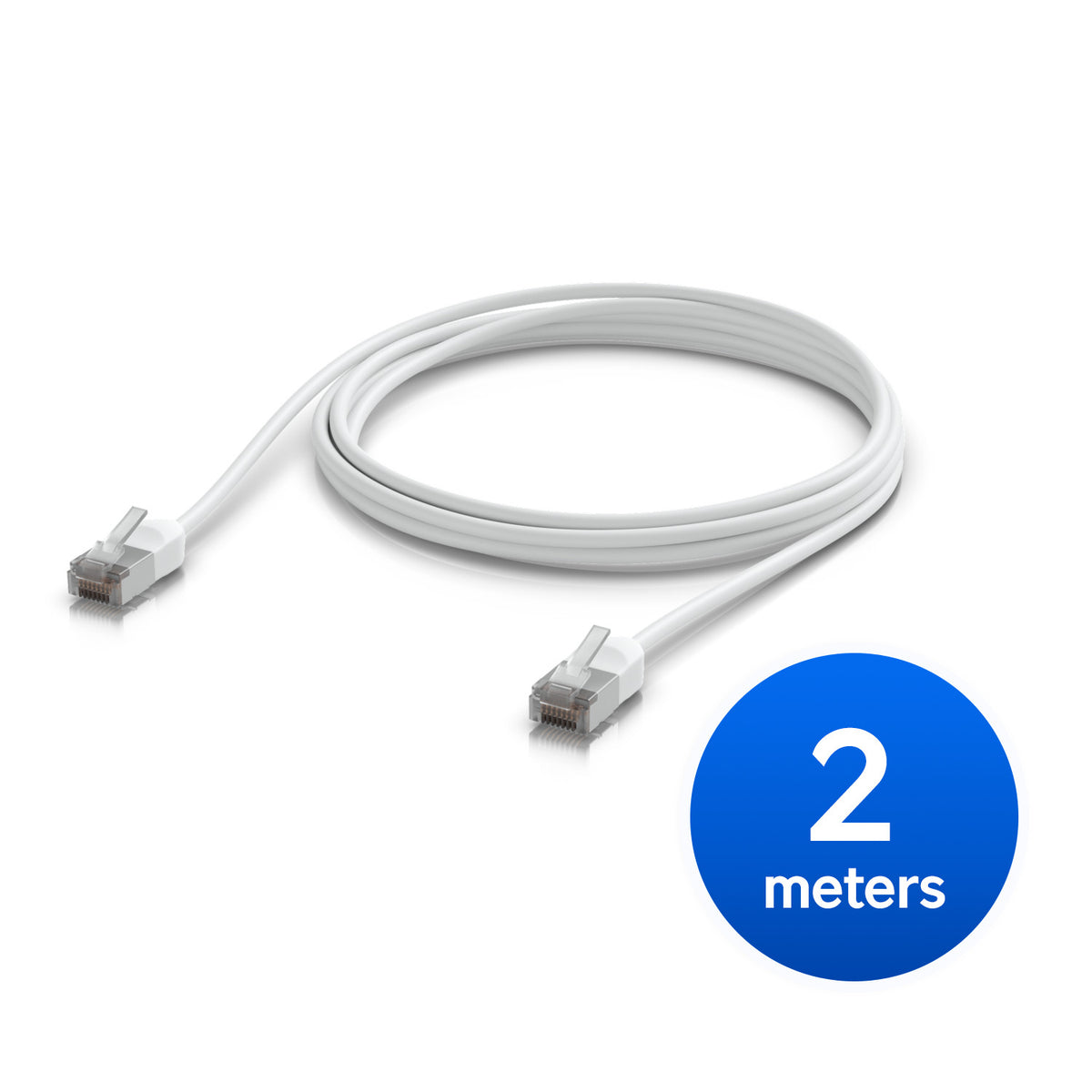 Ubiquiti UniFi Premium Patch Cable Outdoor, 2M, White, Ultra-thin, Rugged, Shielded Patch, Designed &Optimized, For 10 GbE Networking. - Image 5