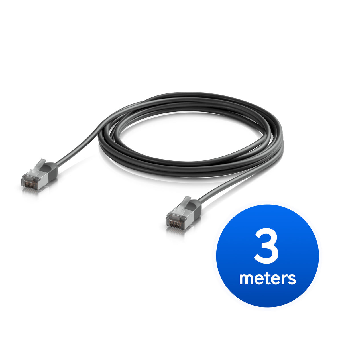 Ubiquiti UniFi Premium Patch Cable Outdoor, 3M,Black,Ultra-Thin, Rugged, Shielded Patch, Optimize, Perform Harshest Environments ,10 GbE Networking. - Image 5