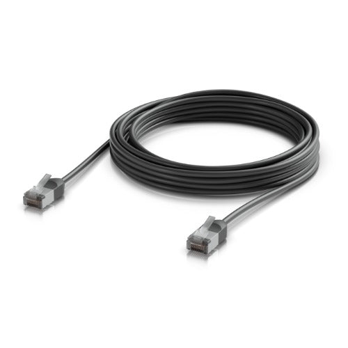 Ubiquiti UniFi Premium Patch Cable Outdoor, 5M,Black,Ultra-Thin, Rugged, Shielded Patch, Optimized, Perform Harshest Environments ,10 GbE Networking. - Image 1