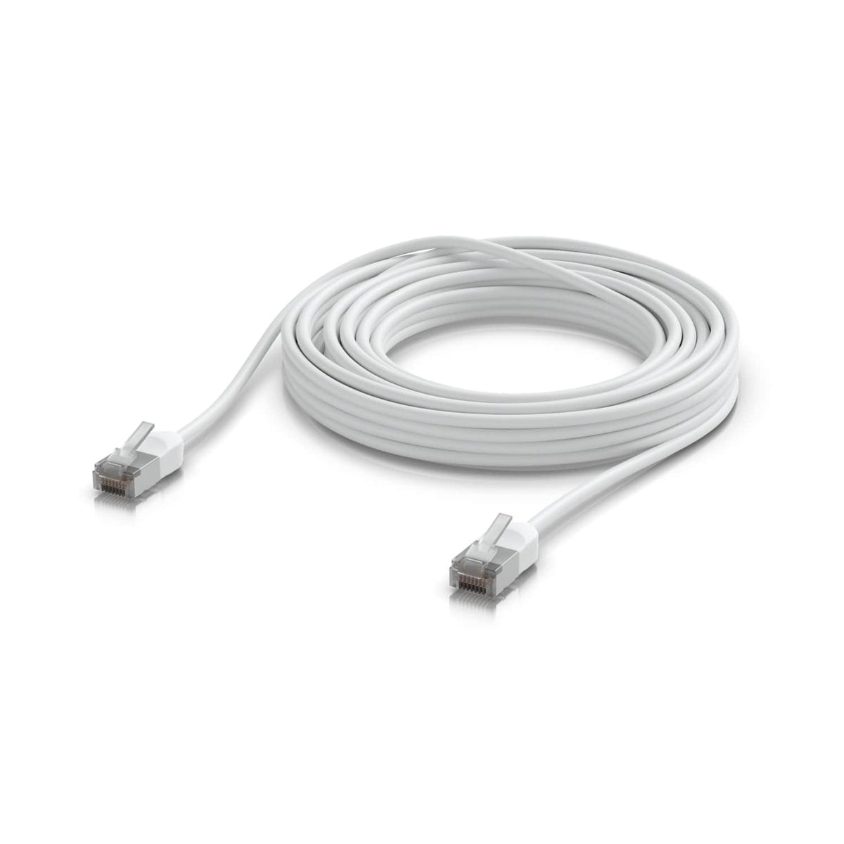 Ubiquiti UniFi Premium Patch Cable Outdoor, 8M, White,  Ultra-thin, Rugged, Shielded Patch, Designed &Optimized, For 10 GbE Networking. - Image 1