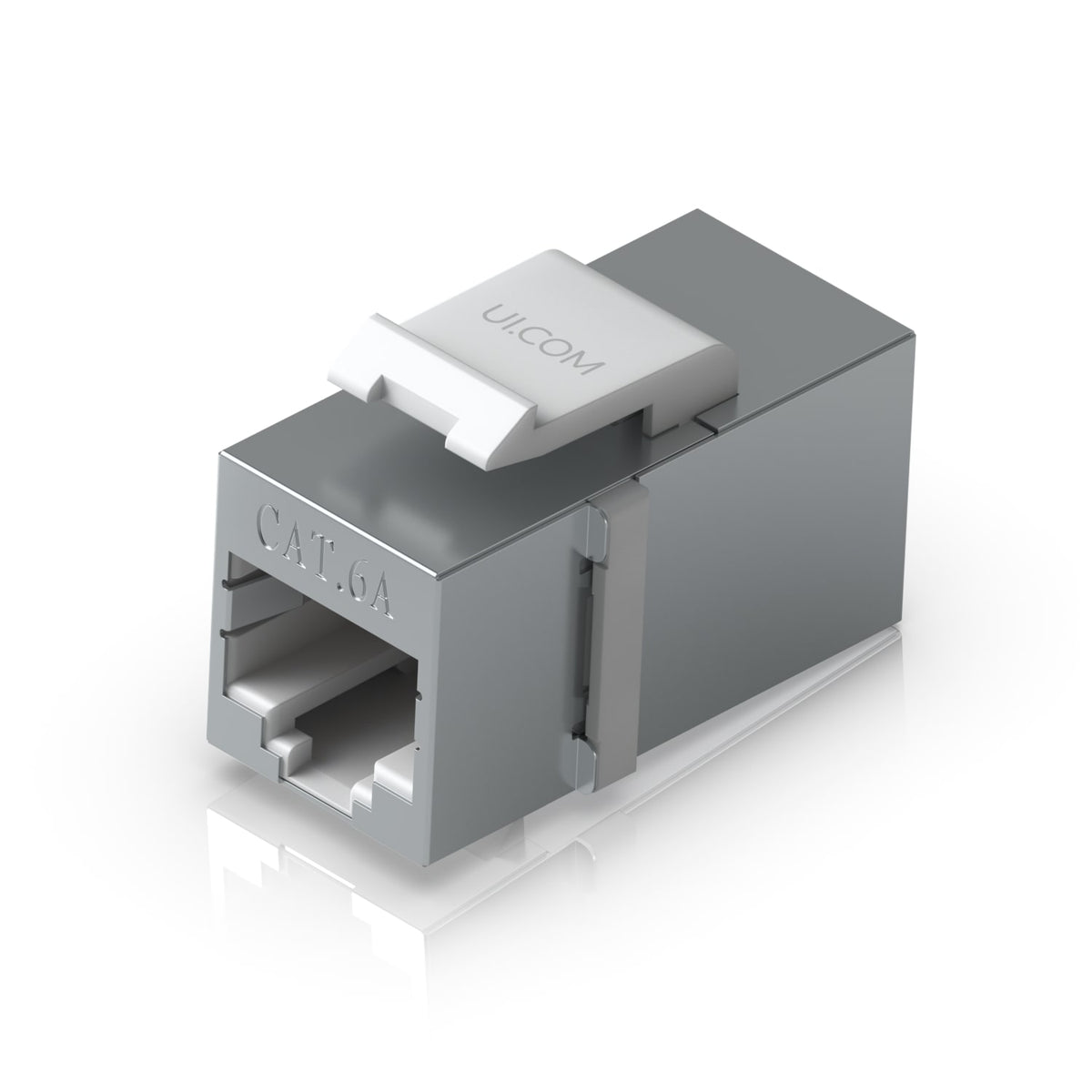 Ubiquiti Pass-through Cat6A Keystone Coupler, 12-Pack, For Connecting Pre-terminated Ethernet Cables Seamlessly - Image 1