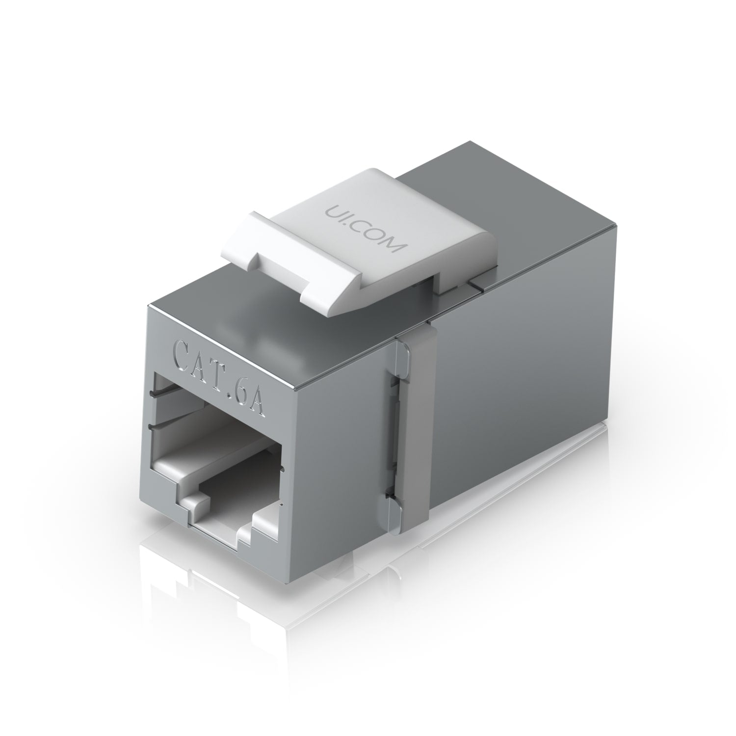 Ubiquiti Pass-through Cat6A Keystone Coupler, 12-Pack, For Connecting Pre-terminated Ethernet Cables Seamlessly - Image 1
