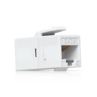 Ubiquiti Cat6 Keystone Coupler, 12-Pack, White, Pass-Through Cat6 Keystone Coupler For Connecting Pre-Terminated Ethernet Cables Seamlessly. - Image 3