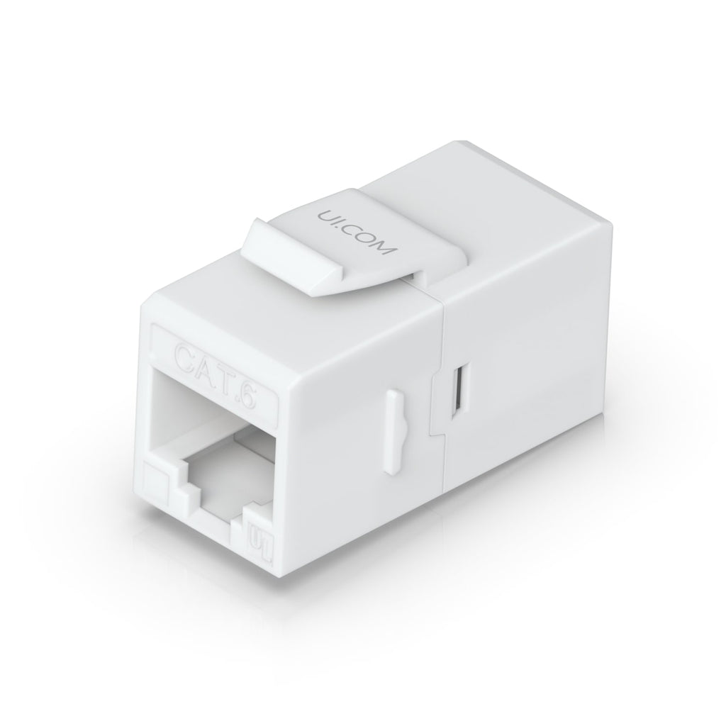Ubiquiti Cat6 Keystone Coupler, 12-Pack, White, Pass-Through Cat6 Keystone Coupler For Connecting Pre-Terminated Ethernet Cables Seamlessly. - Image 4