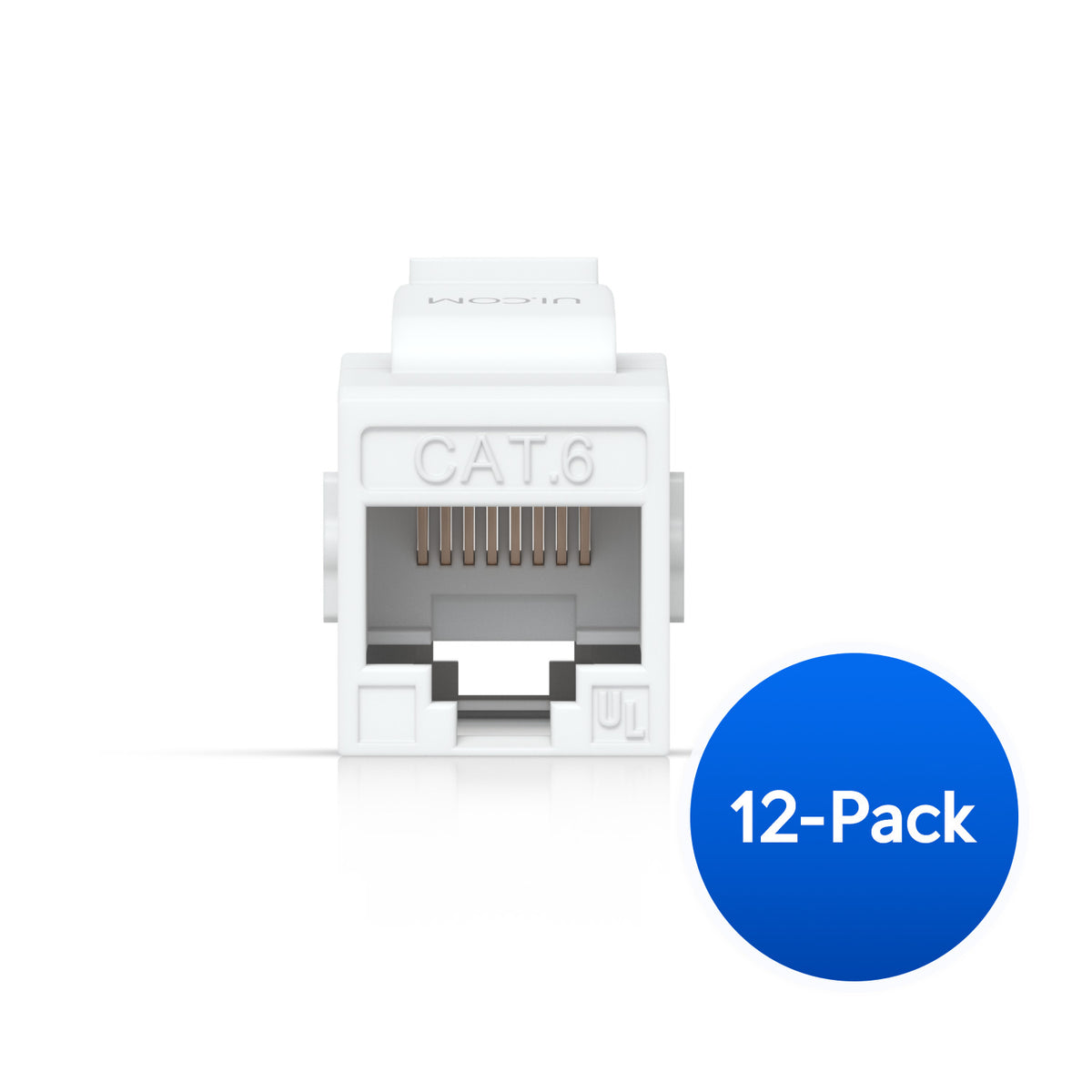 Ubiquiti Cat6 Keystone Coupler, 12-Pack, White, Pass-Through Cat6 Keystone Coupler For Connecting Pre-Terminated Ethernet Cables Seamlessly. - Image 5