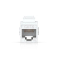 Ubiquiti Cat6 Keystone Coupler, 12-Pack, White, Pass-Through Cat6 Keystone Coupler For Connecting Pre-Terminated Ethernet Cables Seamlessly. - Image 1