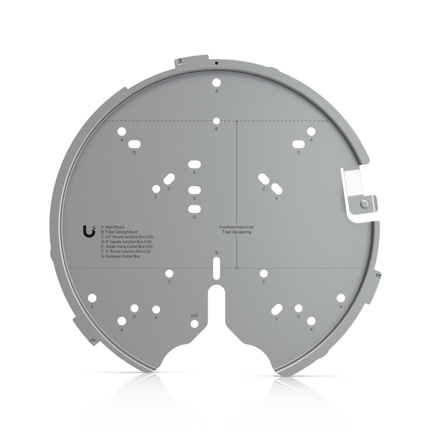 Ubiquiti Versatile Mounting System, For U7 Pro, U6 Enterprise, U6 Pro, U6 Long-Range, AC Pro, AC HD, AC SHD, AC XG, - Image 5
