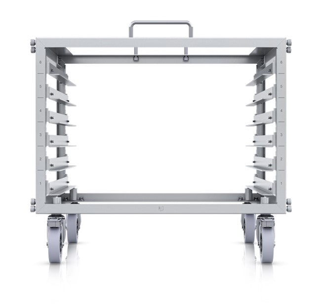 Ubiquiti Toolless Mini Rack,Compact,Stackable 6U Open-frame Rack For UniFi Rack-mount Device,Toolless Assembly&Device Mounting,Lockable Casters - Image 2