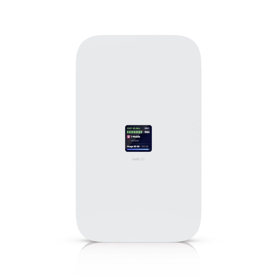 Ubiquiti UniFi 5G Max, A High-Performance 5G (3.4 GBps) Modem, Unifi Deployment. Adopt Through UniFi PoE Port, Delivers Automatic Setup, dual SIM/eSIM