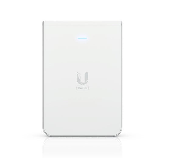 Ubiquiti UniFi Wi-Fi 6 In-Wall Wall-mounted Access Point with a Built-in PoE Switch,115 m²  Coverage - Image 1
