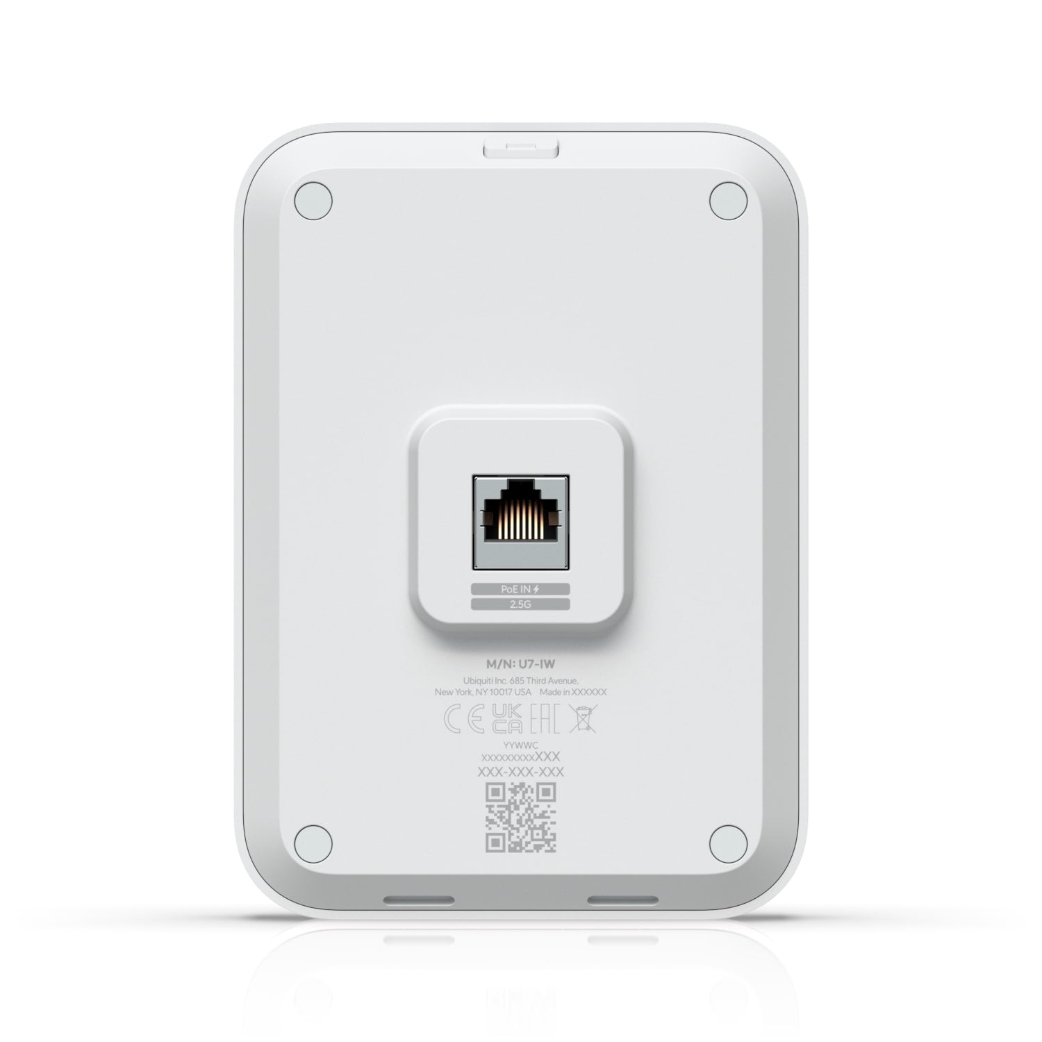 Ubiquiti U7 In-Wall, Wall-mounted WiFi‎ 7 AP,4 Spatial Streams,Integrated 2.5 GbE PoE Switch, For Hospitality,115 m² Coverage, PoE/PoE+ Power - Image 3