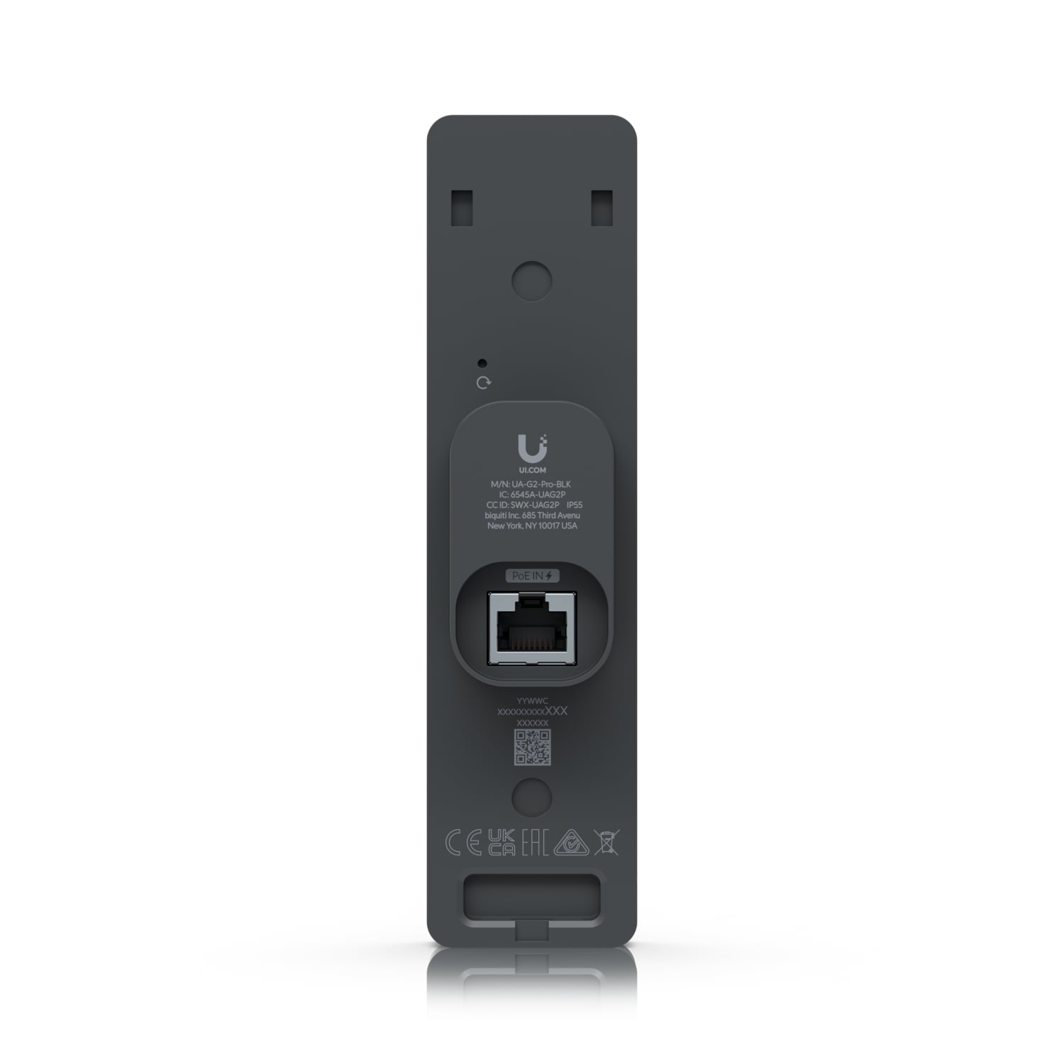 Ubiquiti UniFi Access Reader G2 Professional (BLACK), 2-Way Intercom, Unlock Via NFC or Unifi Identity, IP55 Weather Resistance, Pin Unlock - Image 3