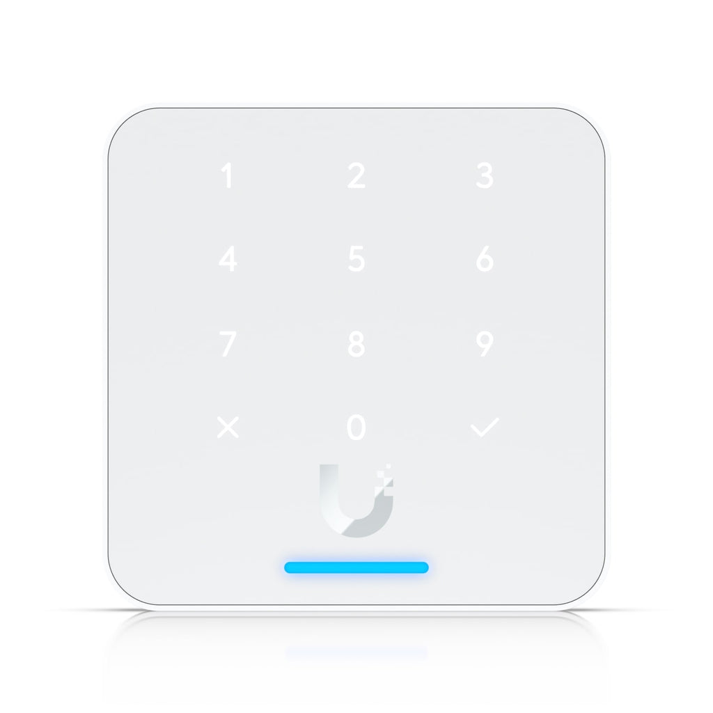 Ubiquit Reader Flex, White ,Third-generation NFC Card Reader With A Keypad & Apple Touch Pass Support, Outdoor IP55, Power via POE - Image 1