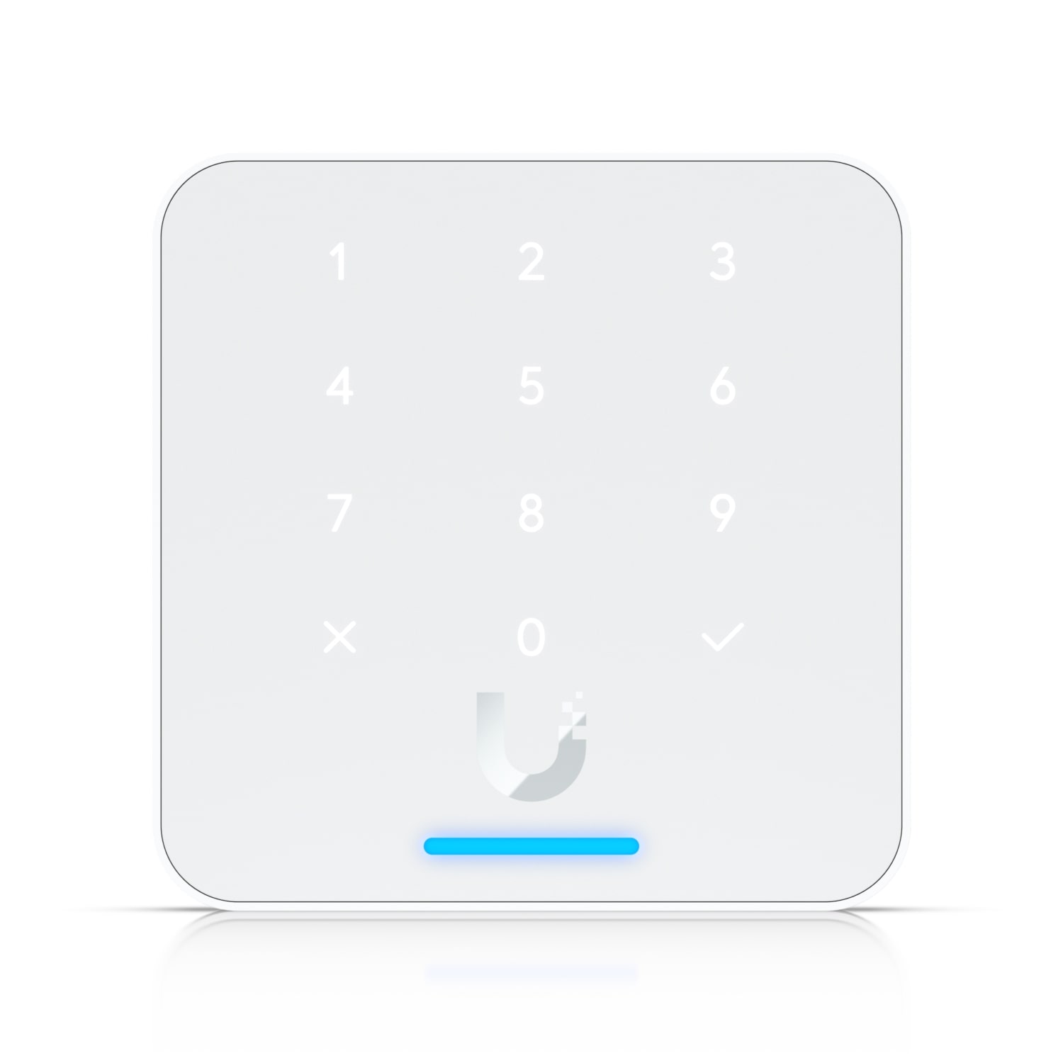 Ubiquit Reader Flex, White ,Third-generation NFC Card Reader With A Keypad & Apple Touch Pass Support, Outdoor IP55, Power via POE - Image 1