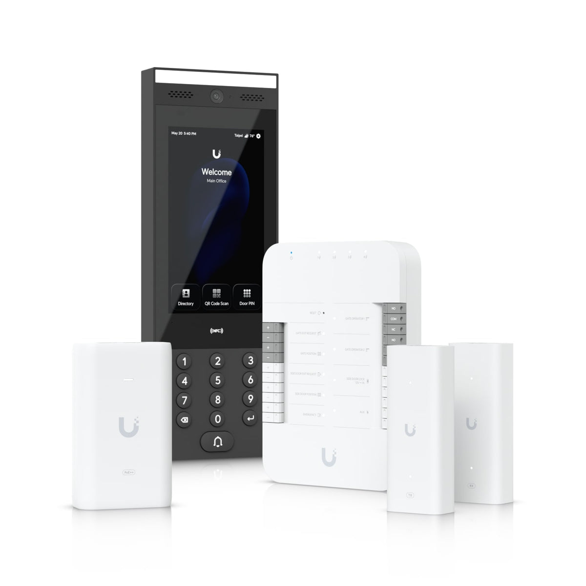 Ubiquiti G3 Gate Starter Kit, Come With 1x Gate Hub, 1x G3 Intercom, 1x PoE++ adapter, 2x 2-wire PoE Extenders, Ove Twisted Pair Extender For Access - Image 1