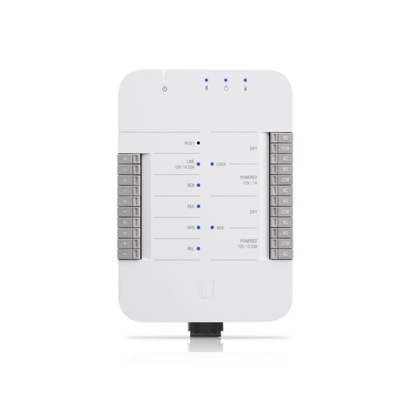 Ubiquiti UniFi Access Door Hub，Single Door Entry Mechanism，PoE Power, Support UA-LITE& UA-PRO,Four Inputs &12v Dry Relays for Most Door Lock