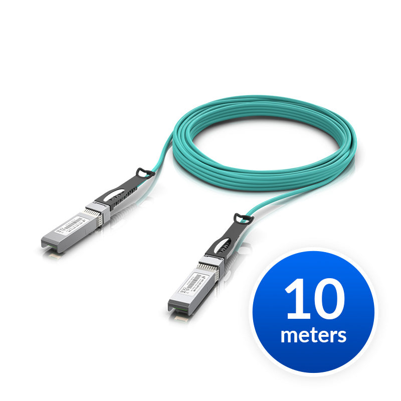 Ubiquiti 10 Gbps Long-Range DAC, 10m Length, Long-range SFP+ Direct Attach Cable w 10 Gbps Maximum Throughput Rate - Image 1