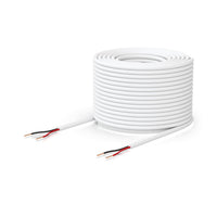 Ubiquiti Door Lock Relay Cable, 500-foot (152.4 m) Spool of One Pair, Low-voltage Cable, Solid bare coppe , 36V DC, White - Image 1