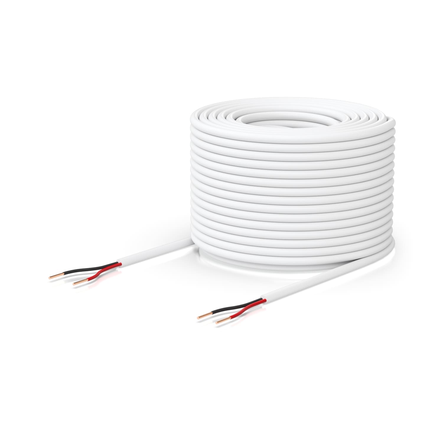 Ubiquiti Door Lock Relay Cable, 500-foot (152.4 m) Spool of One Pair, Low-voltage Cable, Solid bare coppe , 36V DC, White - Image 1