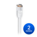 Ubiquiti UniFi Patch Cable Outdoor 2M White, Single Unit, All-weather, RJ45 Ethernet Cable, Category 5e - Image 1