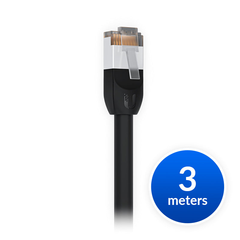 Ubiquiti UniFi Patch Cable Outdoor 3M Black, Single Unit All-weather, RJ45 Ethernet Cable, Category 5e, Weatherproof - Image 3