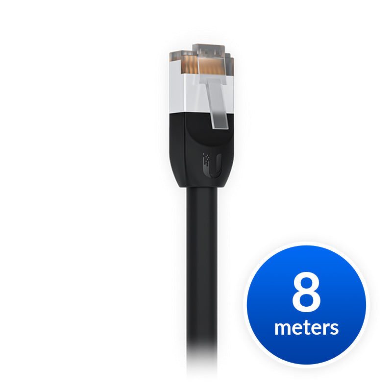 Ubiquiti UniFi Patch Cable Outdoor 8M Black, Single Unit All-weather, RJ45 Ethernet Cable, Category 5e, Weatherproof - Image 2