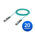 Ubiquiti  100G Long-Range Direct Attach Cable,20M, Long-Range QSFP28 Direct Attach Cable With 100 Gbps Max Data Rate. - Image 1